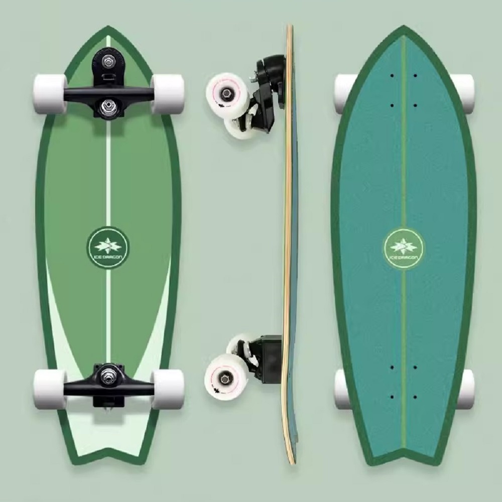 冰龙陆地冲浪板初学者专业滑板新手陆冲儿童成人slide女生路冲yow