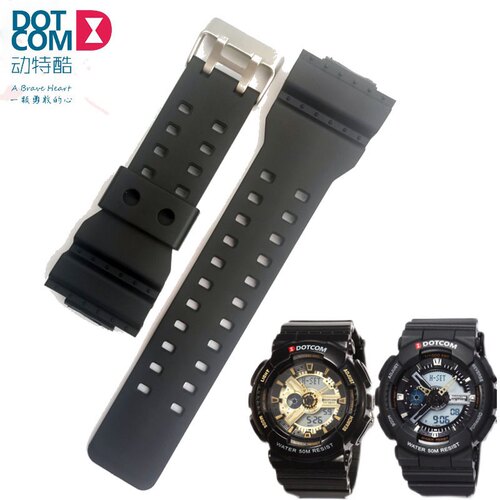 DOTCOM动特酷D6018G代替表带D6018L表带非原装通用橡胶表带配件