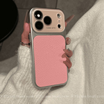 ins秋冬高颜值复古荔枝皮纹适用于iPhone17promax新款苹果16手机壳女15高级14男13情侣pro全包17镜头膜pm防摔