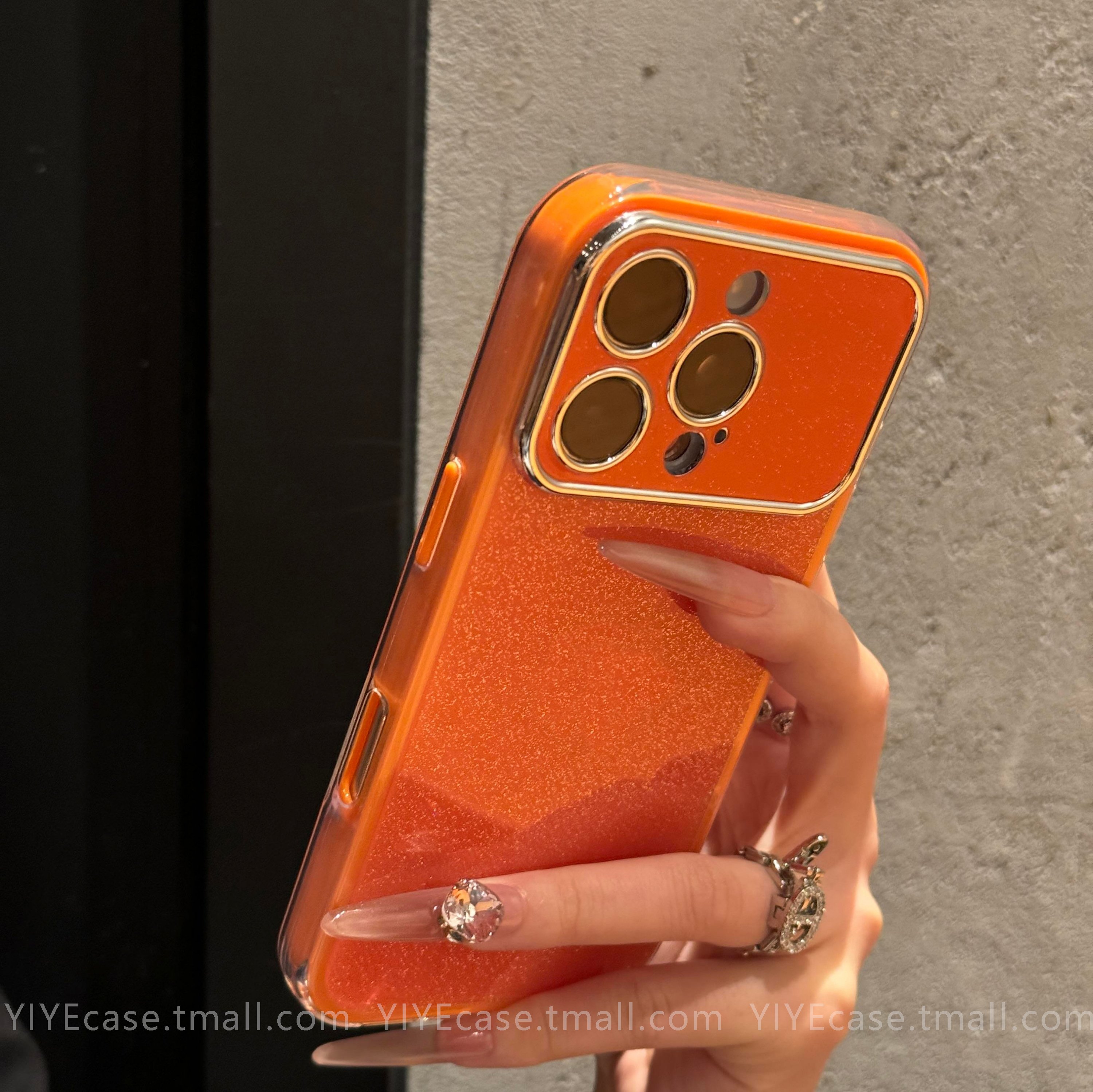 秒变17同款大视窗高级细闪背板壳