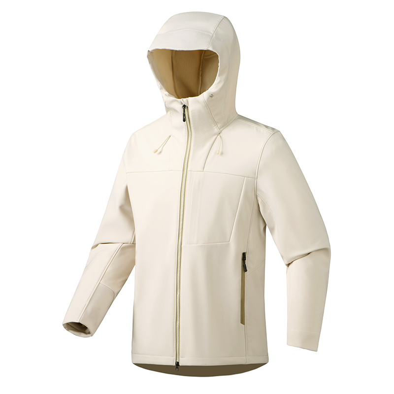 【CC家居控】AB户外防风防水内里薄绒连帽冲锋衣（情侣）D5C36300