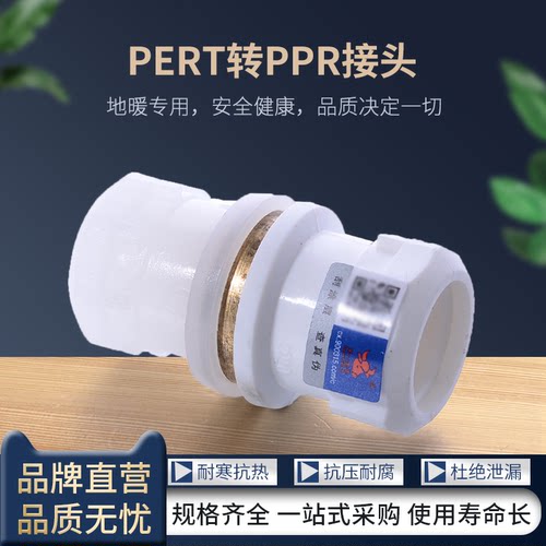 天一 金牛 PERT转ppr接头 地暖管材配件4分 pert地暖管材配件接头