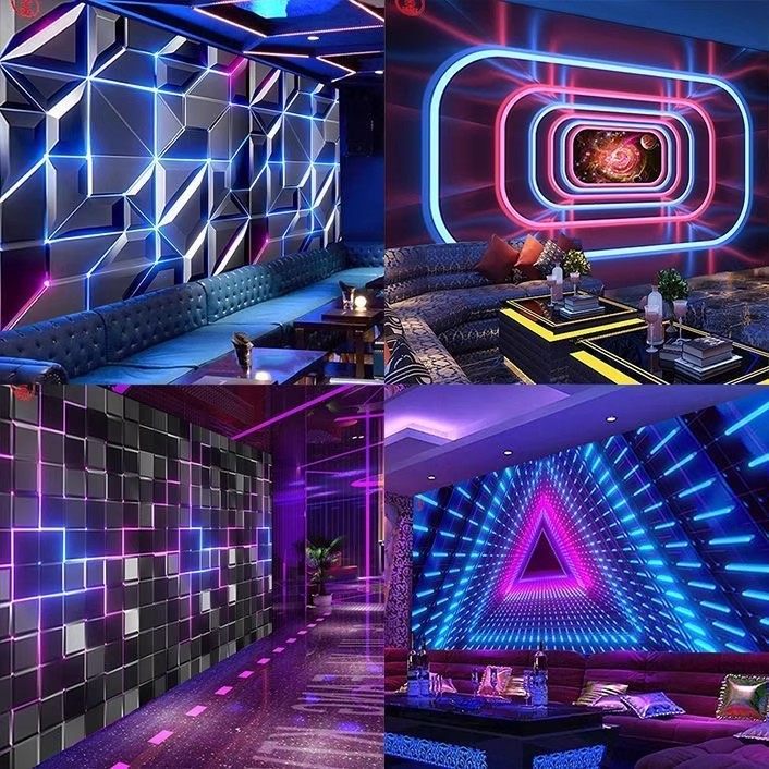 酒吧KTV包厢背景墙竹炭木金属板PET金属镜面板竹炭纤维板集成墙板,基础建材,集成板,淘宝优惠券,粉丝福利购,淘宝优惠卷