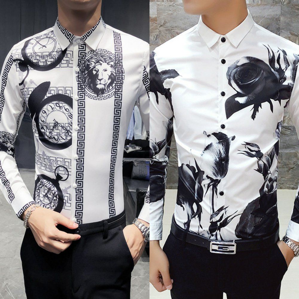 衬衫MenS ForMaL ShirtS Men Long SLeeve SLiM Fit CaSuaL Shirt