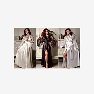 women sexy lingerie ladies nightgown long pajamas dress睡衣