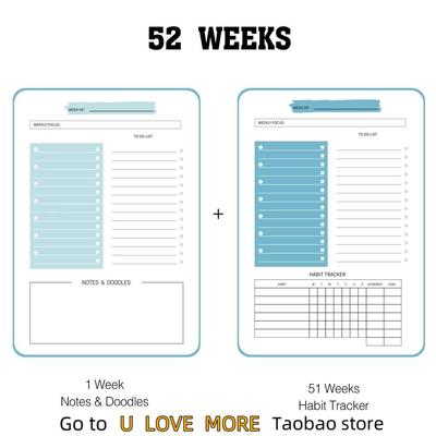 A5 Agenda Planner Notebook Diary Weekly Planner Goal Habit S