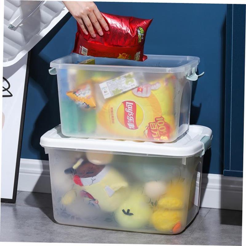 Storage box plastic box transparent dormitory organize boxes
