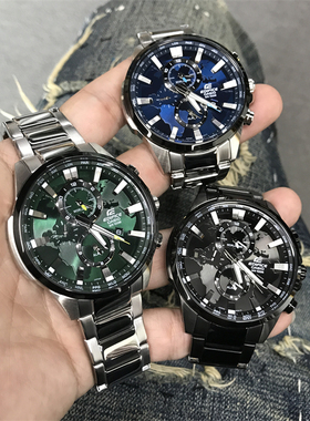 卡西欧手表男士EDIFICE黑暗之心商务休闲皮带防水石英腕表EFR-303