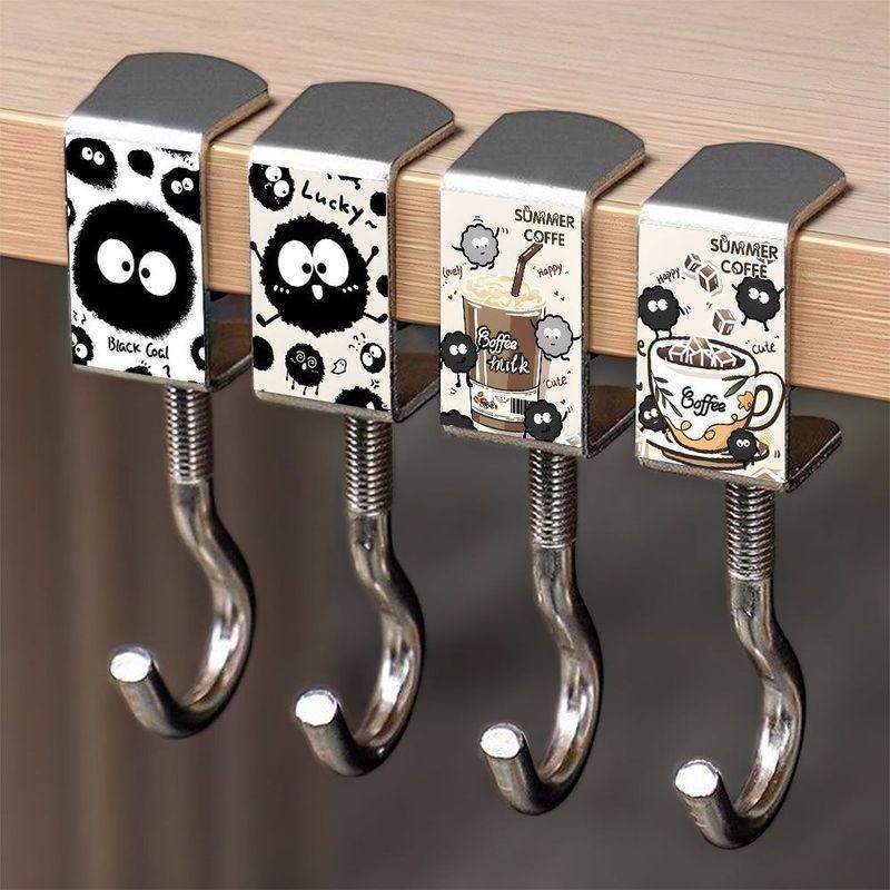 可爱黑煤球学生书包挂钩可拆卸免粘贴便携学生教室宿舍课桌边挂钩,文具电教/文化用品/商务用品,挂书袋,淘宝优惠券,粉丝福利购,淘宝优惠卷