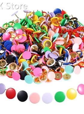 100pcs Round Push Pins Thumb Tacks 适用于 Office School Noti