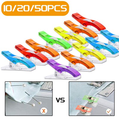 10/20/50Pcs Sewing Clips Sewing Fabric Clamps Quilting Clip