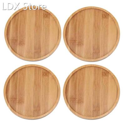 6.1 Inch Round Bamboo Plants Round Plant Saucer Plant Pot Tr