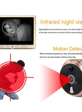Saful Digital Peephole Video Camera Door Bell Video eye wit