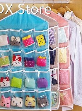 1pc 16 Pockets Wall Wardrobe Hanging Organizer Socks Underwe