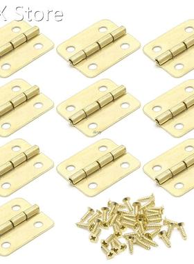 10x Kitchen Cabinet Door 4 Holes Drawer Hinges Jewelry Box F