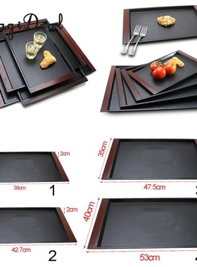 Rectangle Food Breakfast Tray Cup Tea Snack Serving Tray Su