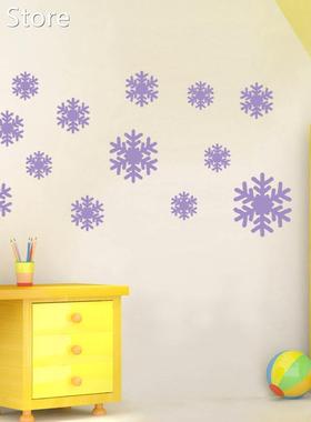 1 Set Home snowflake Wall Sticker Glow Stickers home decor S