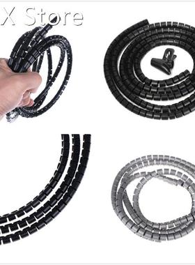 8/16/22/32 mm 1M Wire Storage Tube Clips Cable Sleeve Organi