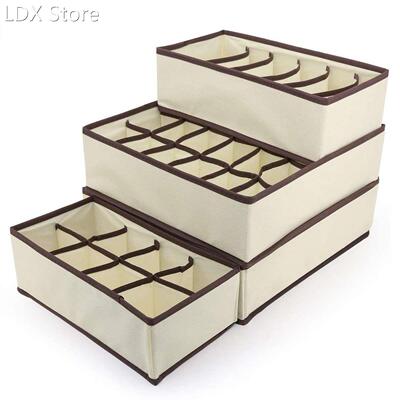 6/7/8/24 Grids Underwear Bra Storage Box Foldable Storage Bo