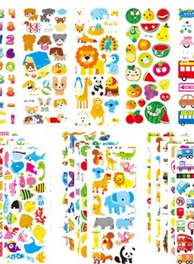 20sheets 3D Stickers for Kids & Toddlers 500+ Puffy Stickers
