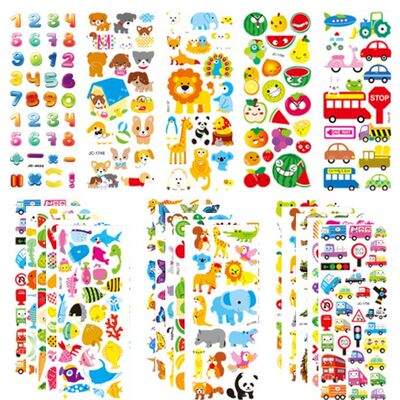 20sheets 3D Stickers for Kids & Toddlers 500+ Puffy Stickers