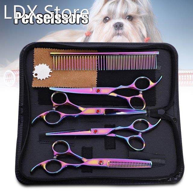 hairdressing salon scissors set pet dog grooming thinning co