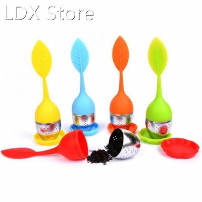 1PC Tea Strainers Stainless Steel Tea Infuser Silicone Herba