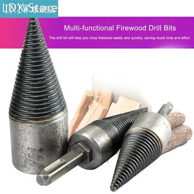 Firewood Drill Bit Splitting Cones Log Wood Splitter Screw F