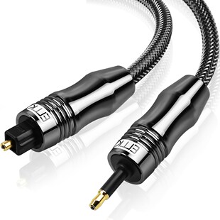Toslink to Mini Toslink Digital Optical S/PDIF Audio Cable