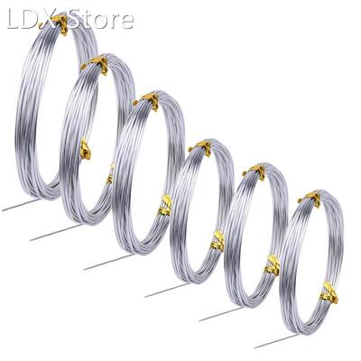 6 Rolls Silver Aluminum Bonsai Training Wire Craft Wire Soft