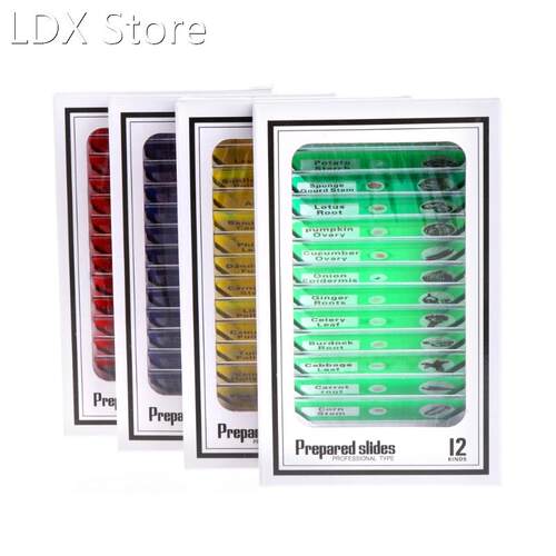 48 Pcs Prepared Microscope Slides Specimen Animals Insects P
