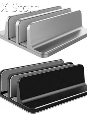 Dual Slot Laptop Stand Bookshelf Adjustable 3D Surface Integ