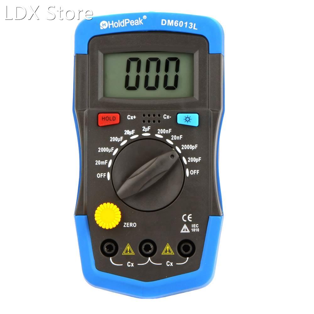 DM6013L Handheld Digital Capacitance Meter Capacitor w/ LCD