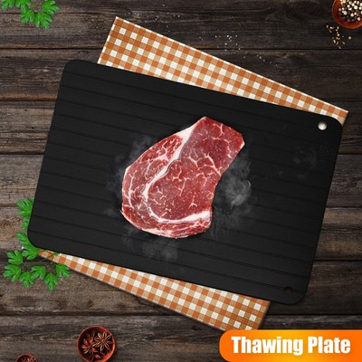 Fast Defrosting Tray Thaw Frozen Food Meat Fruit Seafood Qui
