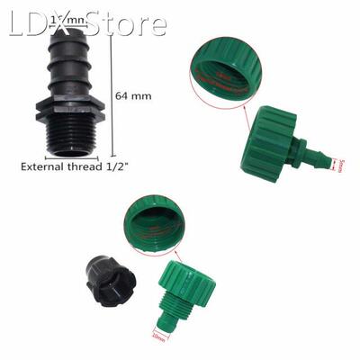 Garden Hose Connector 16mm to 4/7mm or 8/11mm Automatic wate