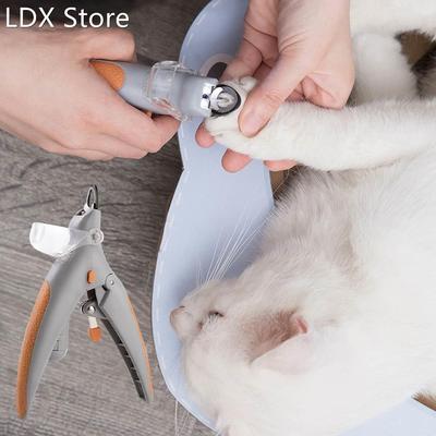 Nail Trimmer Illuminated Cat Pet Nail Clippers Cat Claw Trim