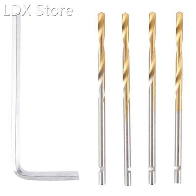 20Pcs Silver Wooden Round Button Bead Maker Drill Bit Milli