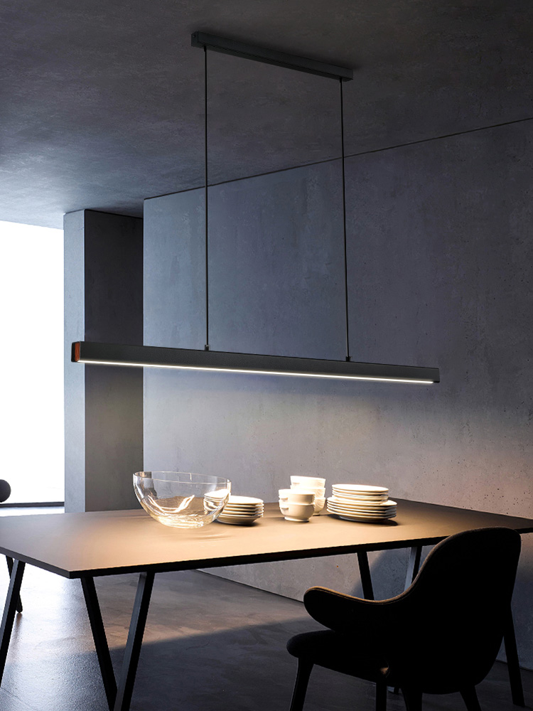 Dining room pendent lamp dine room light luxury long linear