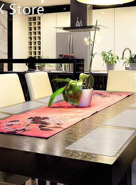 6 Pieces Plastic Placemats Table Mats Heat Resistant Placema