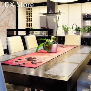 6 Pieces Plastic Placemats Table Mats Heat Resistant Placema