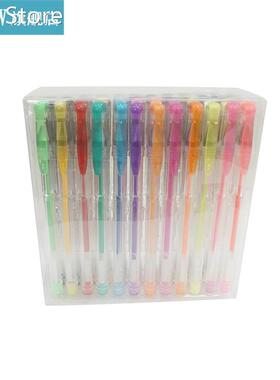 48pcs Glitter Pens? Set Refills Metallic Pastel Neon Glitter