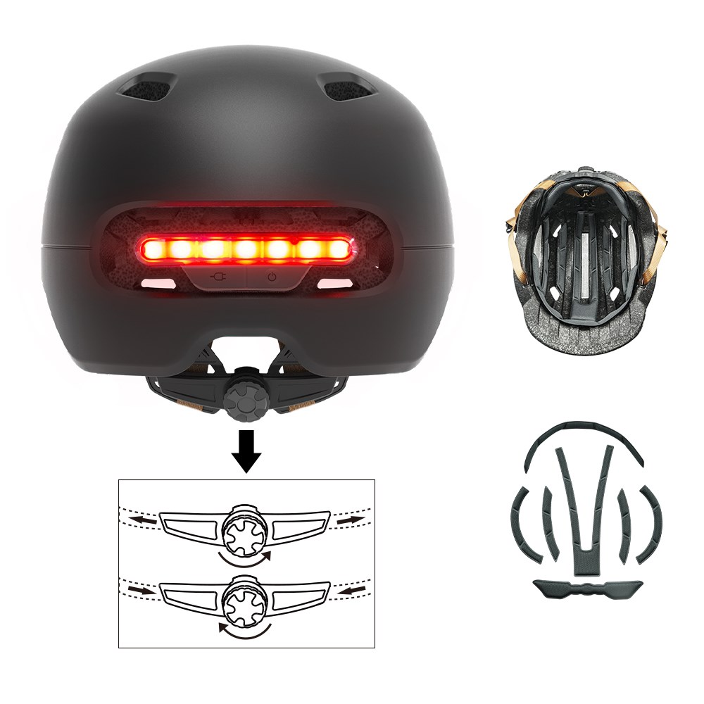 2 in1 Bicycle Lamp Cycling Smart Tail Light Bike Adult Helm