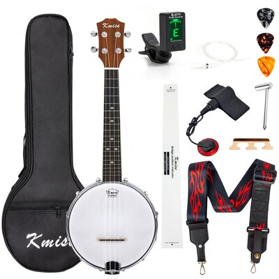 Banjolele Concert 23 inch Banjo kulele kelele Banjo Kit 4 St