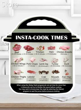 3PCS Cooking Schedule Magnetic Cheat Sheet Food Cooking 适用