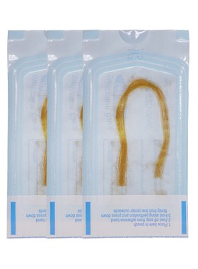 12 lines x 3 bags Gold carved protein line enhances facial