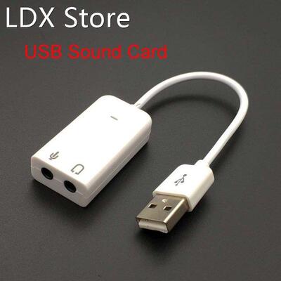 External USB Audio Sound Card Adapter 7.1 Virtual Channel Wi