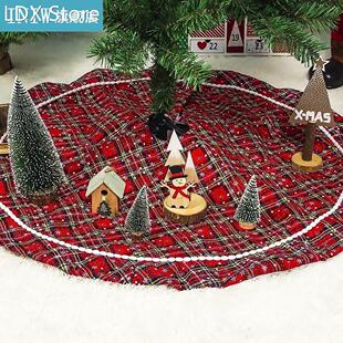 Christmas Tree Round Floor Mat Snowflake Design Carpet Chris