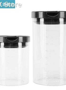 Food Storage Jar Desktop Multifunction Cylindrical Glass Jar
