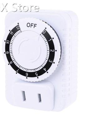 AC 110V/220V 12 Hour Mechanical US Plug Switch Timer Socket