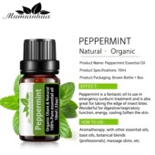Peppermint For Pure 10ml Essential Oils Aromatherapy Fresh